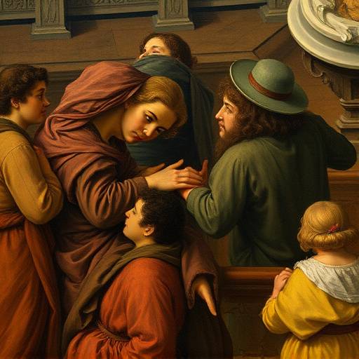 Detalle de un cuadro de Goya en el Museo del Prado