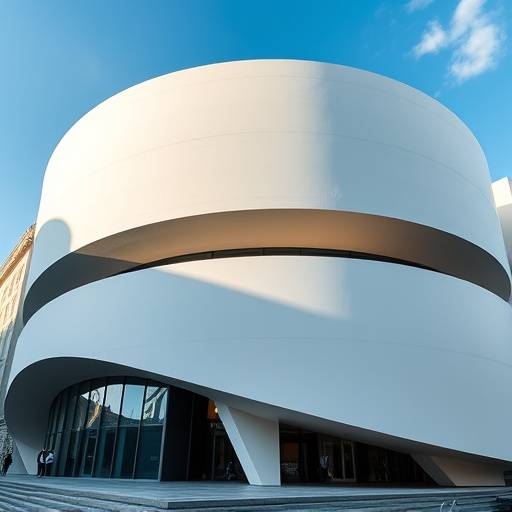 Fachada moderna del Museo Guggenheim de Bilbao