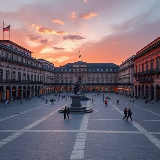 Plaza Mayor de Salamanca al amanecer