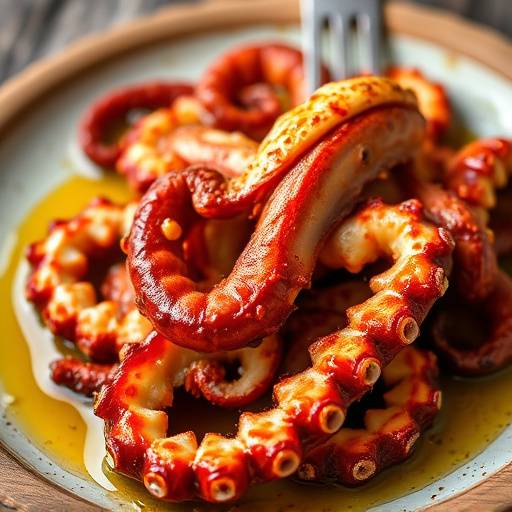 Un plato de pulpo a la gallega, tierno y aderezado con piment&oacute;n y aceite de oliva.